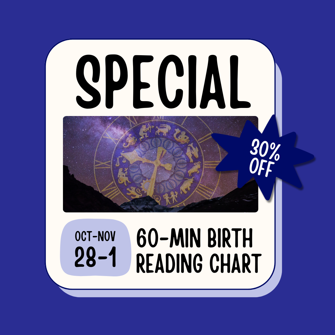 special promo for birth chart at 30% off